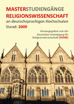 Cover: Masterstudiengänge Religionswissenschaft
