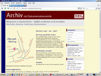 Abbildung: Startseite der Homepage des REMID-Archivs