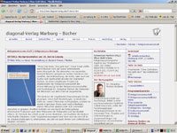 Abbildung: Homepage diagonal-Verlag