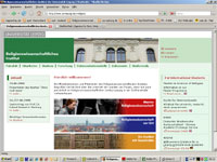 Abbildung: Startseite der Homepage aus Leipzig